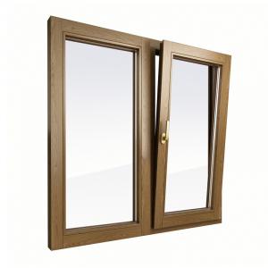 Пластиковое окно двухстворчатое Krauss 70 мм 2 камерный стеклопакет ламинированное