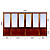 Французский балкон 2700x4600 Dexen 70 мм 1-камерный стеклопакет ламинированное в массе энергосберегающе